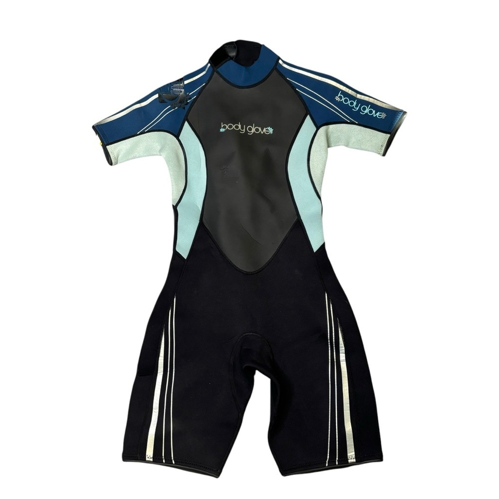 BODY GLOVE Women's Shorty Wetsuit Size 9/10 Black/Blue